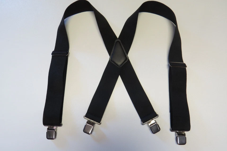 Men's Suspenders - Strong Clips, Many Colors, X Style 1.5" & 2", USA Made - Image 4 of 4