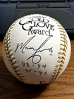 MARQUIS GRISSOM SIGNED AUTOGRAPHED GOLD GLOVE BASEBALL!  Expos, Braves!  JSA