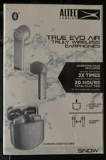 NEW Altec Lansing TRUE EVO AIR Truly Wireless Bluetooth Earphones MZX634-snow