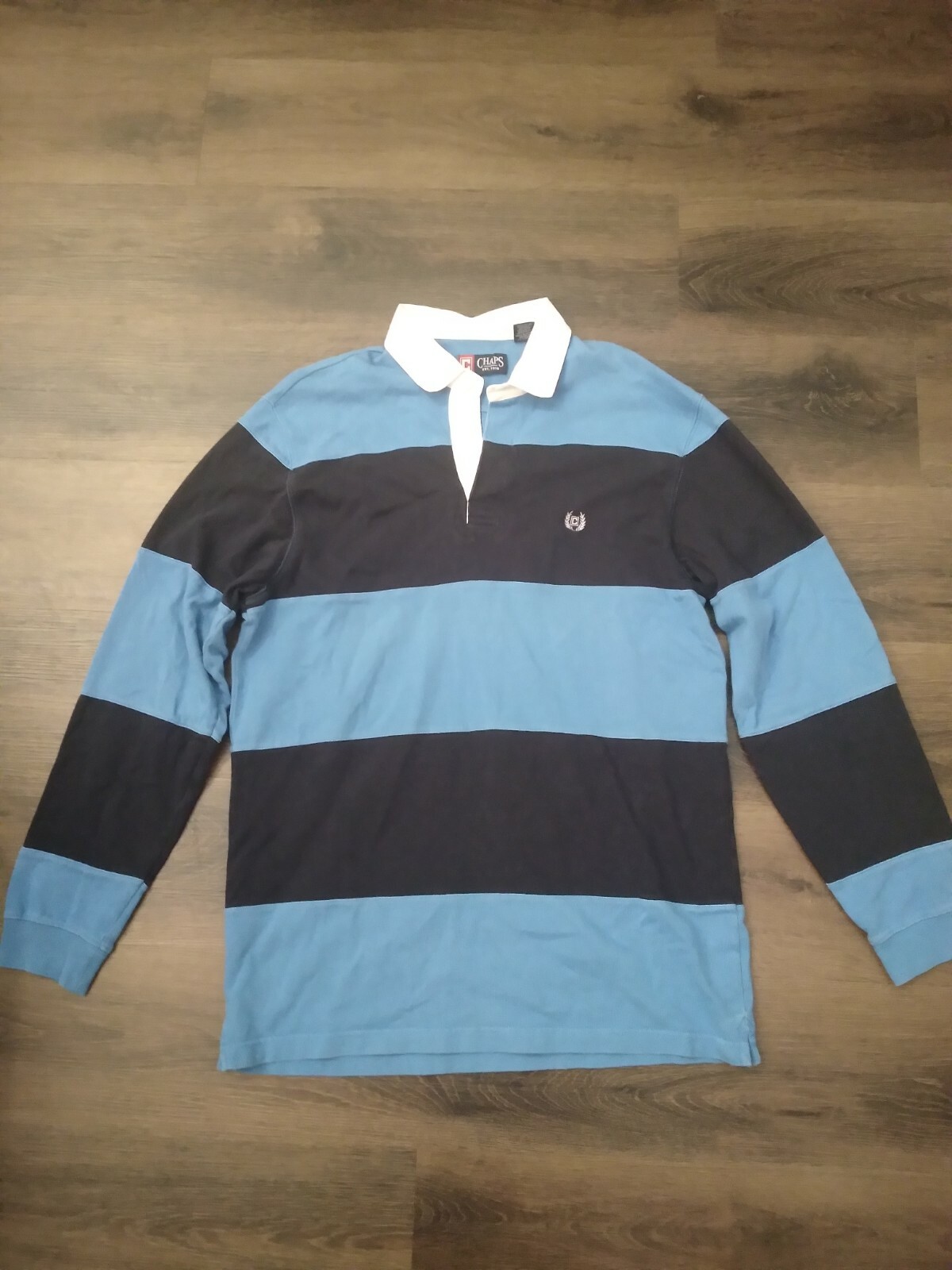 Chaps Mens Pullover Multicolor 1/4 Button Size Me… - image 2