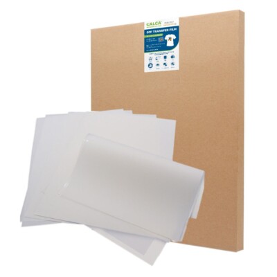 CALCA 16''x20'' DTF Transfer Film Double Sided Instant & Easy Peel 100 Sheet/pack