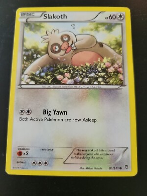 pokemon xy furious fists card list Pokemon TCG Card 2014 XY Furious Fists - Slakoth 81/111
