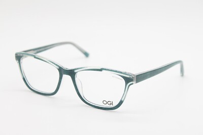 NEW OGI EVOLUTION 9250/2243 TEAL TRANSPARENT AUTHENTIC EYEGLASSES 53-17