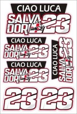 Luca Salvadori 23 CIAO moto adesivo stickers MOTOGP adesivi DUCATI