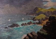 H. C. White  - 20th Century Oil,  Cheyne Beach, Devon
