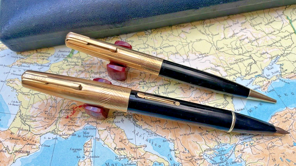 Vintage WATERMAN Lady Garland Taperite PEN/PENCIL Set. Made In U S A