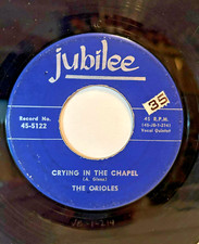 The Orioles 45 Crying in the Chapel/Don't You Think I Ought To Know, 45-5122,'62