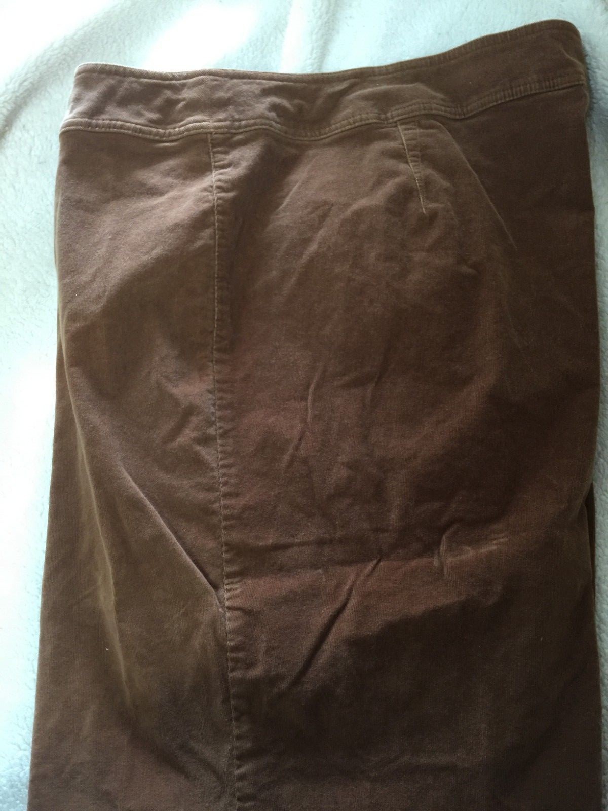 Corduroy Pants Sz 26W Brown 