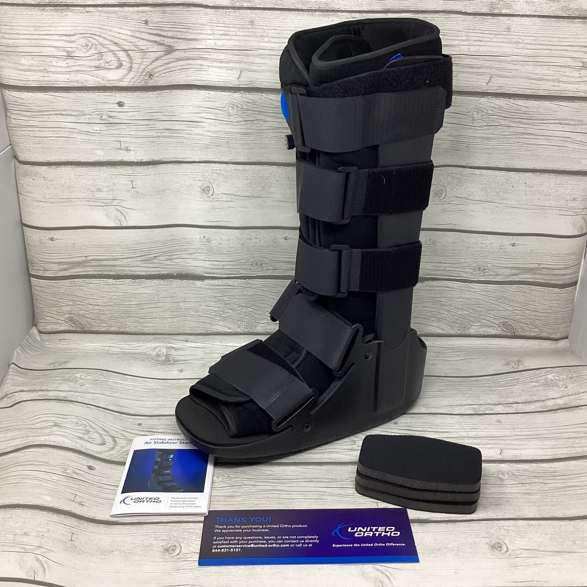 United Ortho Air Cam Walker Fracture Tall Boot Large Black 