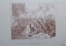 DAS K.K. MILIT&Auml;ER ERST&Uuml;RMT STERNBARRIEKADE J&Auml;GERZEILE Revolution 1848 Faksimile