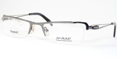 X-iDE AUTOMAN C1 Gunmetal Black RARE UNIQUE EYEGLASSES GLASSES 52-18-135mm Italy