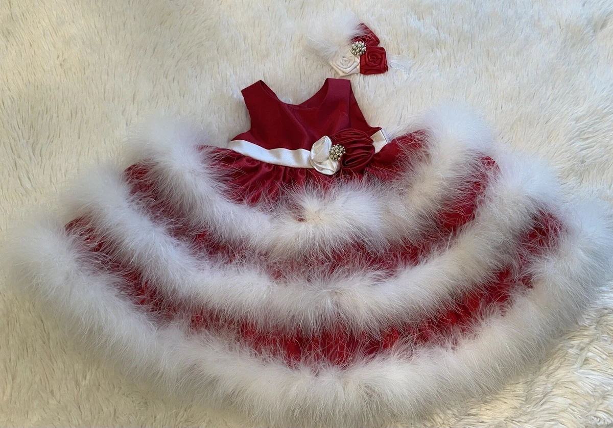 Marabou top feather dress
