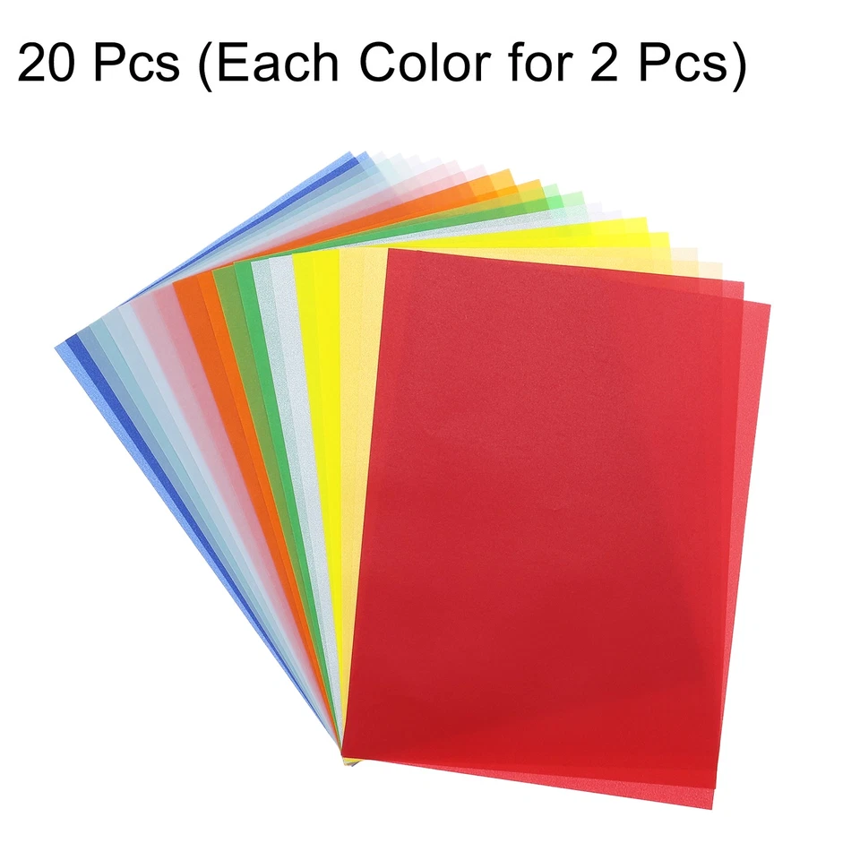 Colored Vellum Paper 20 Sheet Multicolor 8.3" x 5.9" Printable Vellum Paper - image 3 of 4