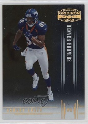 2005 Donruss Gridiron Gear Gold 16/100 Ashley Lelie #9 0t2