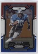2023 Panini Prizm Red White & Blue Prizm Billy Sims #95 0b7v