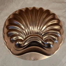 Sea Shell Vintage Copper Tin Jello Mold Decorative Wall Hanging