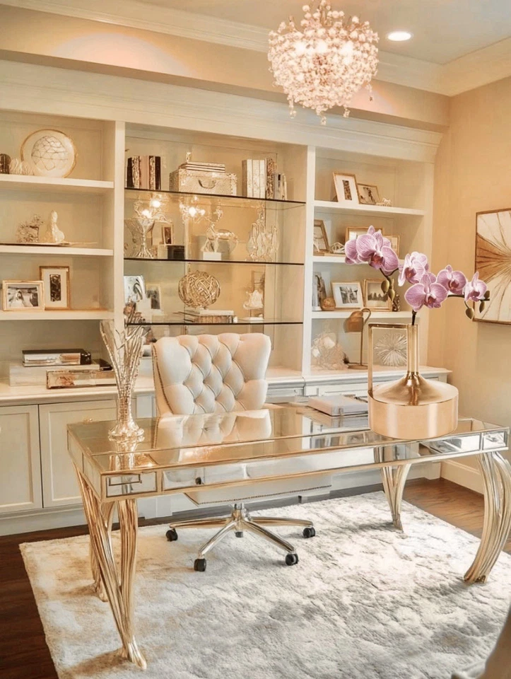 Jarrón de piso alto jarrón de piso grande y resistente jarrón alto urna dorada del viejo mundo francés Foto 2 de 4