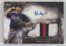 2018 Topps Inception /299 Lucas Sims #IAP-LS Patch Auto 1p5