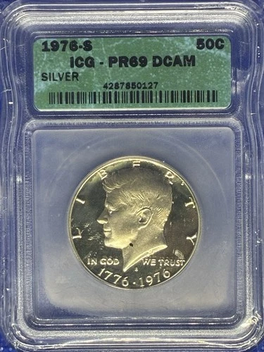 1976-S Silver Proof Kennedy Half Dollar ICG PR69 DCAM