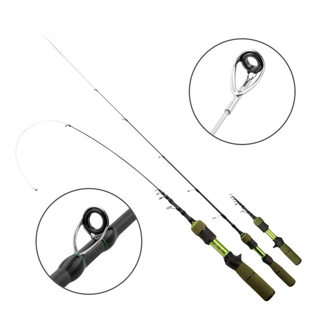 Telescopic Fishing Lightweight Rod Variable Grip Carbon Fiber Construction