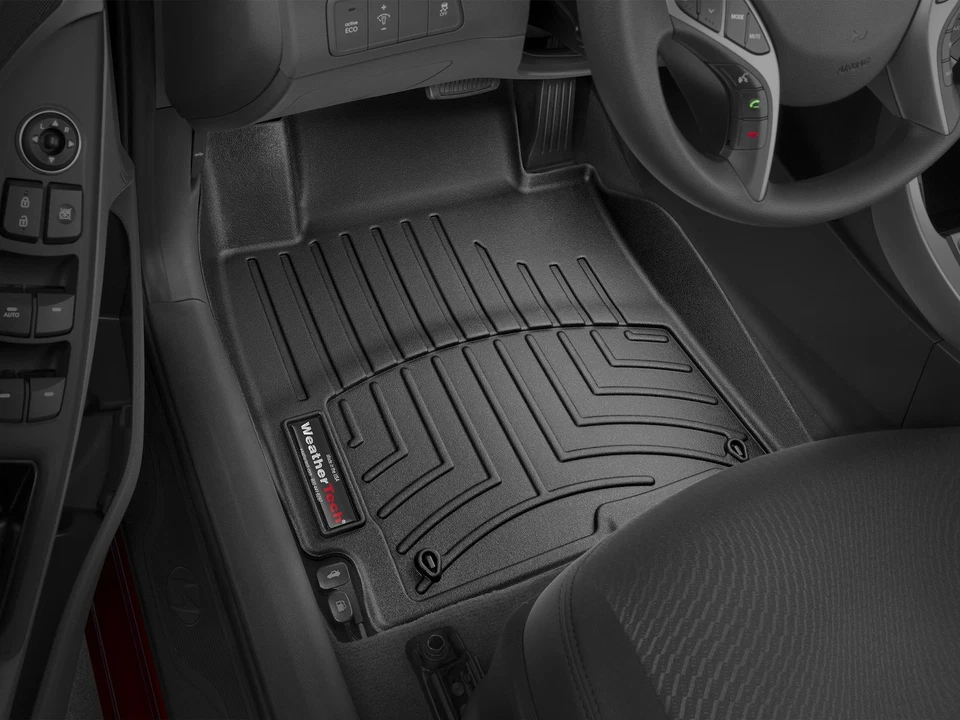 Forro de piso WeatherTech para Hyundai Elantra 2014-2016 - primera fila, negro Foto 2 de 4