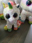 Ty Beanie Boos Pixy Unicorn Rainbow All Sizes Including Flipables And Keychain  — photo 7