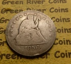 1856 Seated Liberty Quarter Coin 1838-1891 #M19 low  Grade Coin