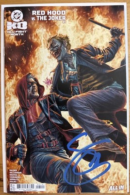 D.C. K.O. Red Hood V Joker #1 Lee Bermejo Signed By Scott Snyder