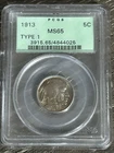 1913 Buffalo Nickel Type 1 MS 65 PCGS