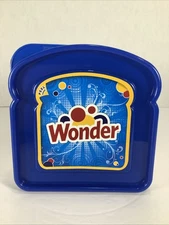 Wonder Bread Sandwich Container Holder Dots Logo Plastic Storage~NEW