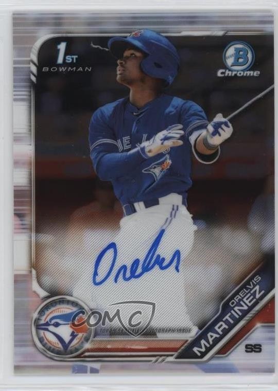 2019 Bowman Chrome Prospects Auto Orelvis Martinez #CPA-OM Auto 13iq