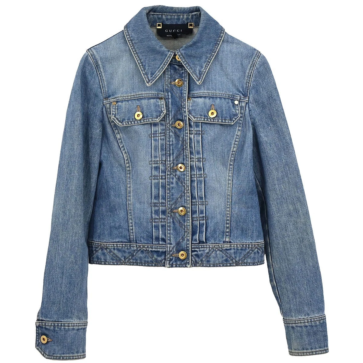 Gucci 牛仔外套、夹克、背心女| eBay