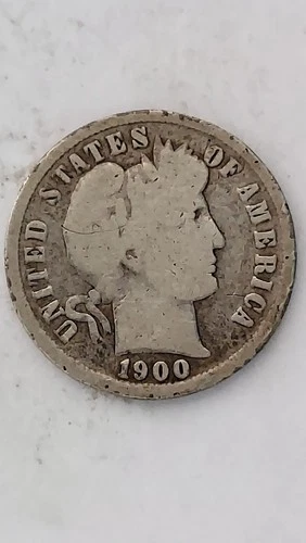 1900-P United States Barber Head Dime (#2)