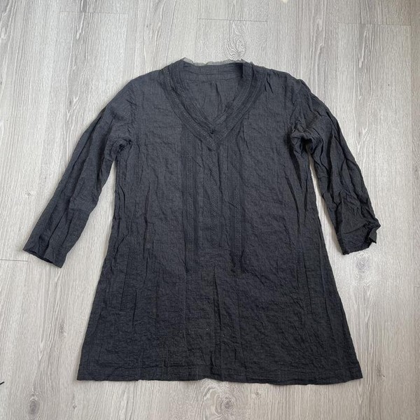 Women Issey Miyake Dress Grey Cotton 38 / M / 46