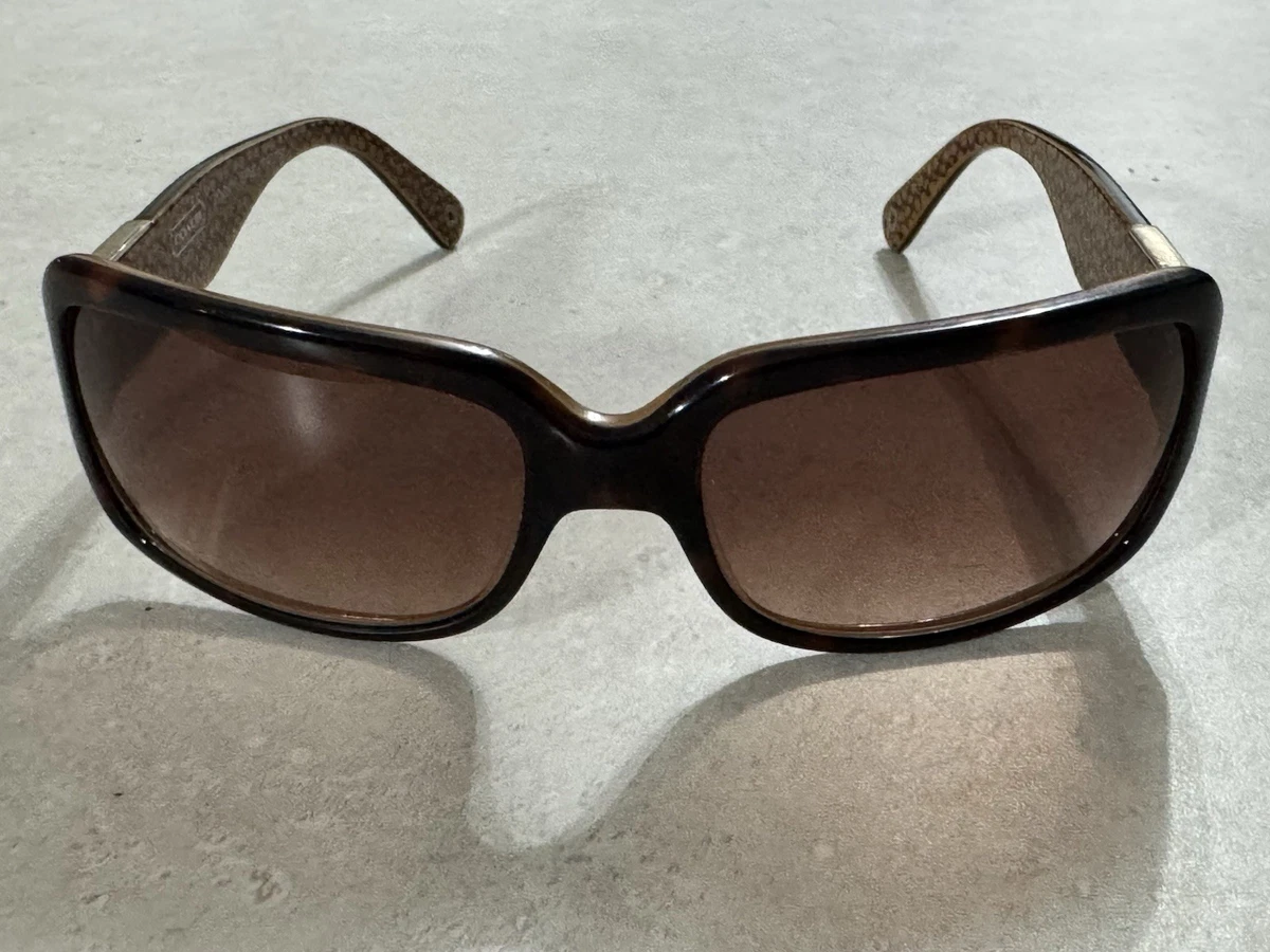 Coach Delphine Black Sunglasses Signature C Case & Coach Signature Cloth EUC Coach Logo Sunglasses for Women for sale | eBay main image 4