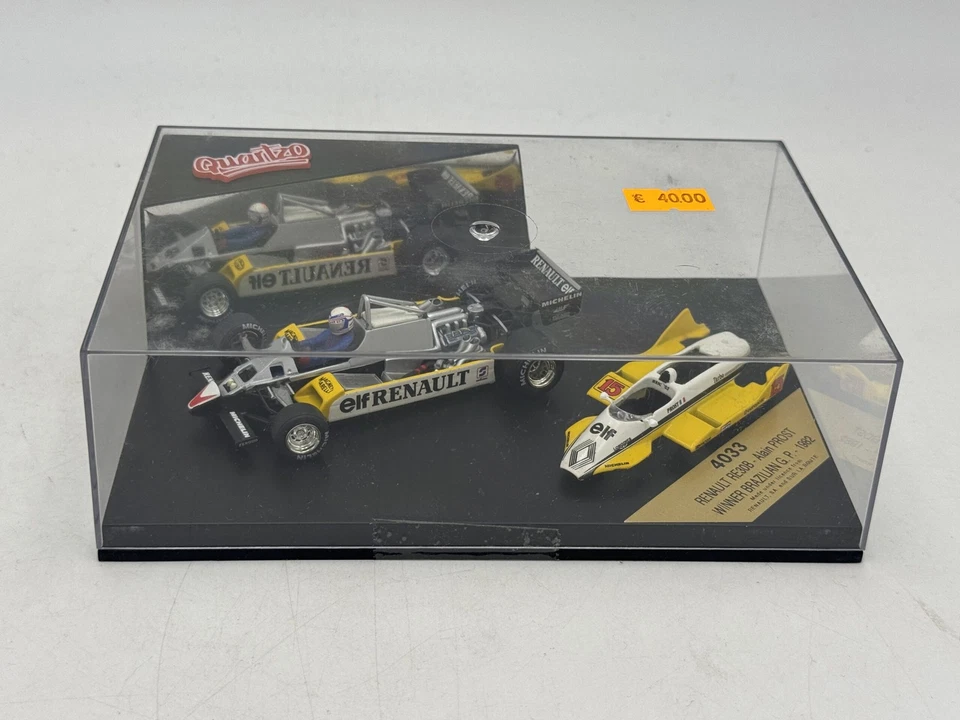 DIE CAST 1/43 " RENAULT RE30B ALAIN PROST - WINNER BRASILIAN G.P. 1982 "  VIT... - Immagine 2 di 3
