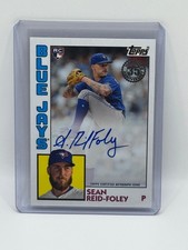2019 TOPPS BASEBALL 1984 SEAN REID-FOLEY BLUE JAYS AUTOGRAPH TORONTO 84A-SR