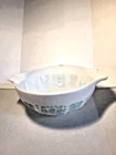 Vintage Pyrex  Amish Butterprint 2-1/2 Qt. Cinderella Mixing Bowl 443 Blue On Wh