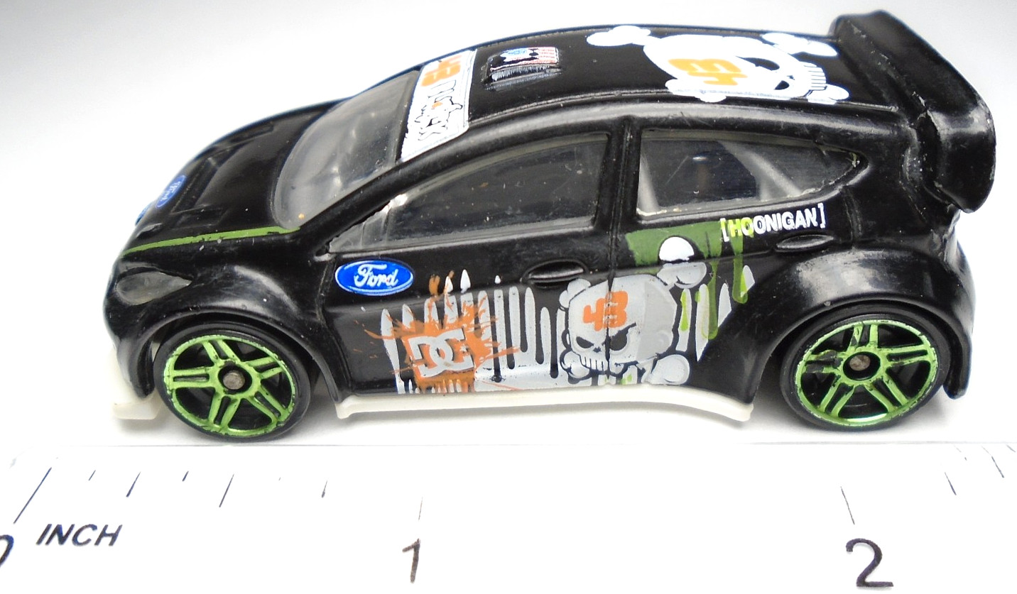 2011 HOT WHEELS NEW MODELS '12 FORD FIESTA KEN BLOCK BLACK 1:64 DIECAST 3" CAR
