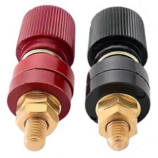 Pure Copper Remote Battery Terminal Sbinding Post 2Pcs M8 5/16"