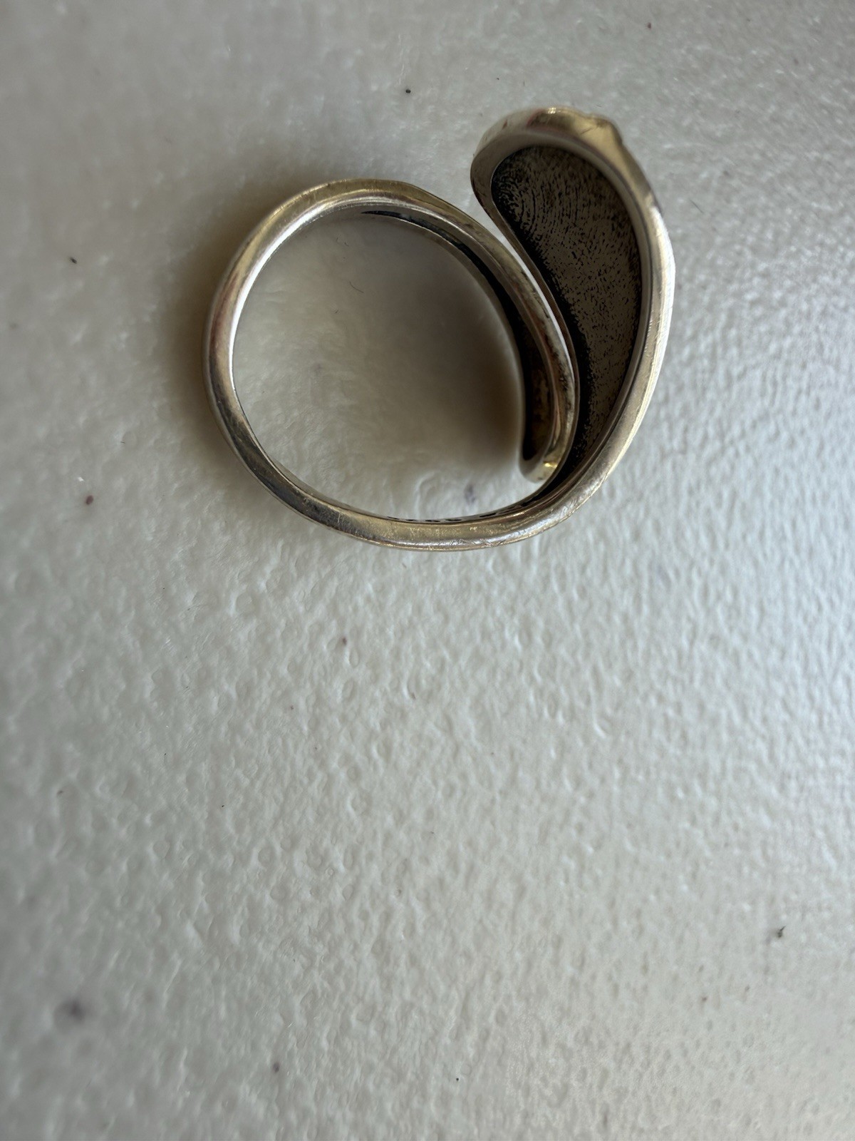 Sterling Silver Wrap Ring spoon Adjustable 4.5 -6… - image 7