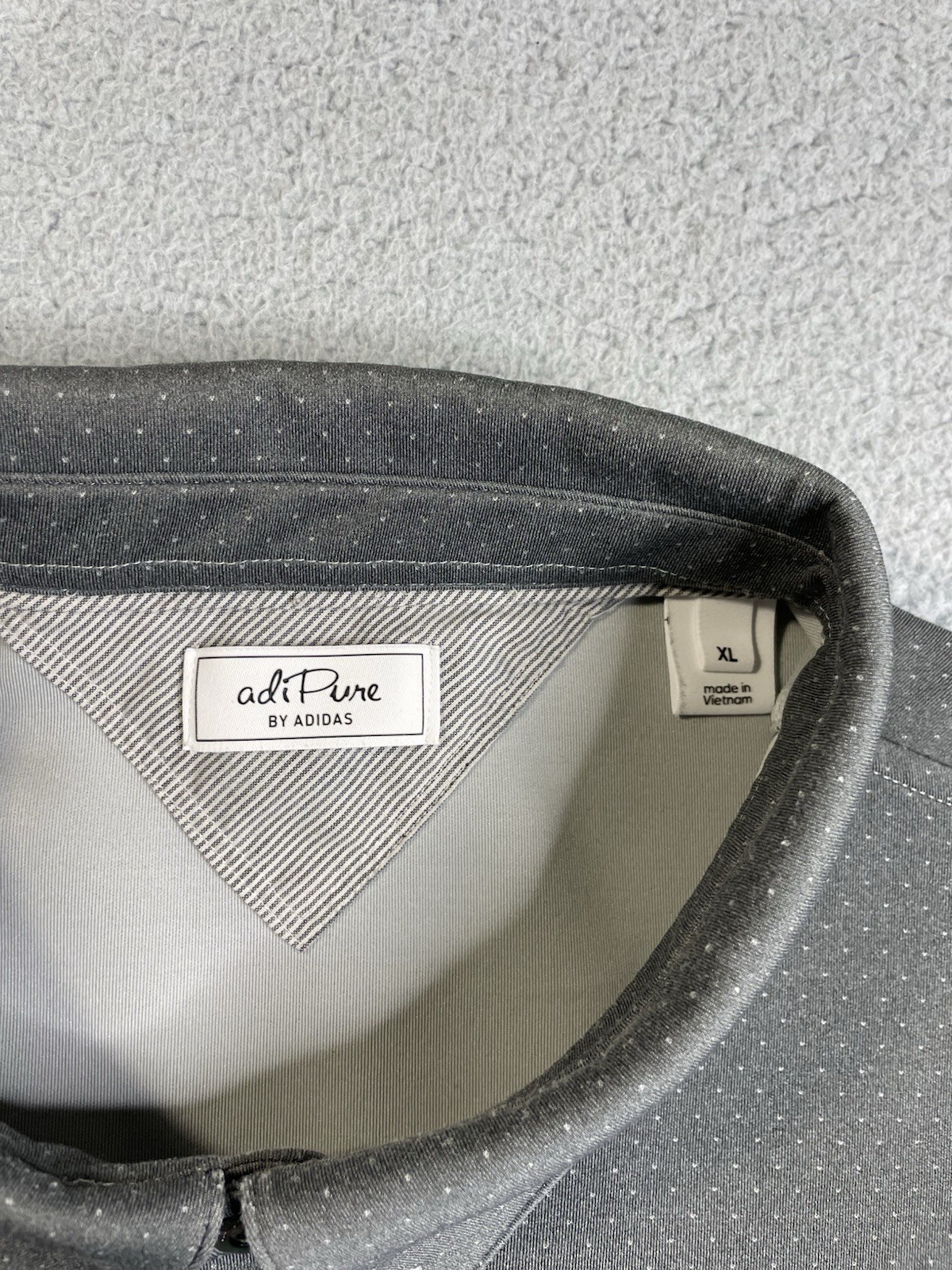 Pine Valley Golf Club adidas Polo Shirt Mens XL Gray Performance Golf thumbnail 5