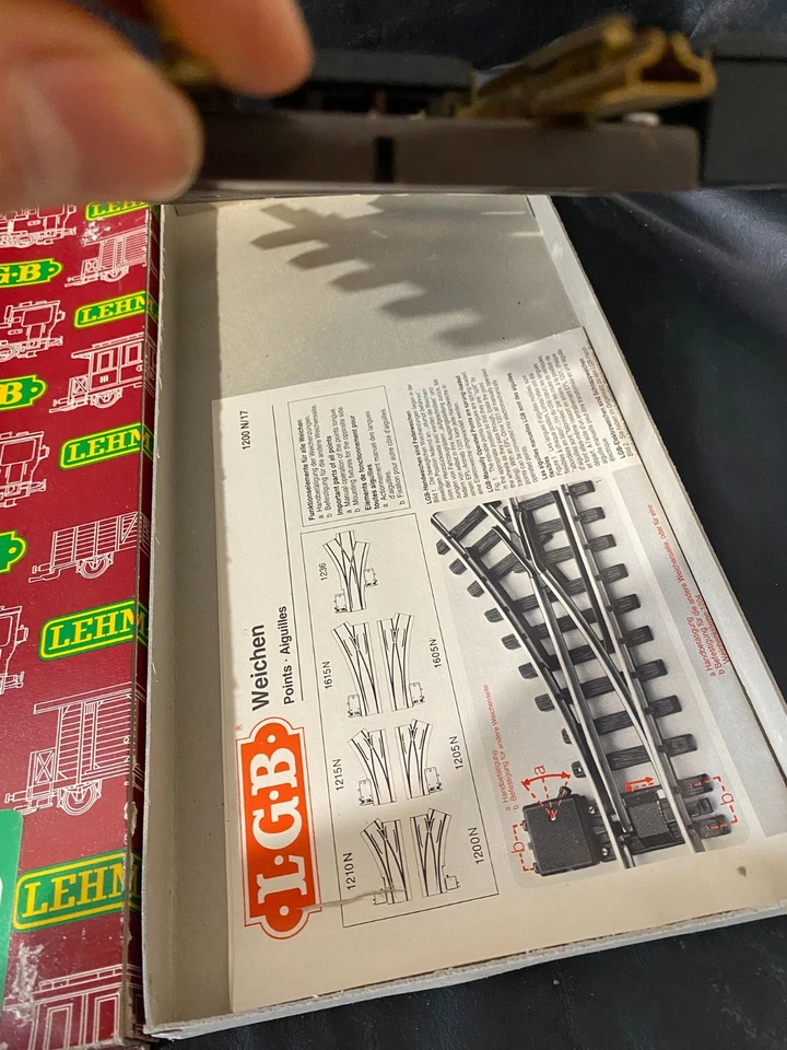 LGB 1215 N and 1200 N track lot of 2 w/ original boxes G gauge - Image 4 of 4