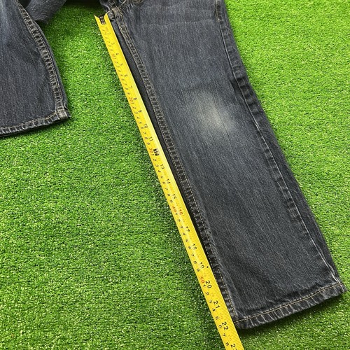 Levi's 505 Youth Boys 8 Reg 24X22 Blue Jeans Straight Leg Denim Adjustable Waist - Picture 17 of 17