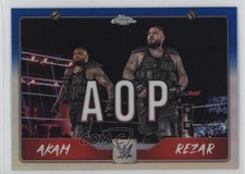 2025 Topps Chrome WWE Tag Team Blue Refractor /150 Rezar Akam Patch 1g2u