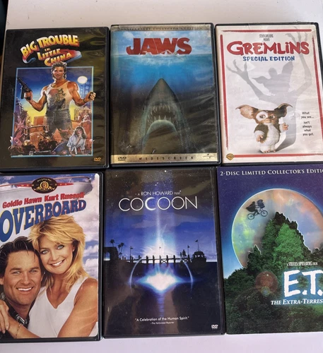 🎬 6-DVD Family Nostalgia Movie Lot 80s & 90s Classics, Cult Hits, Collectors Ed - product listing photo