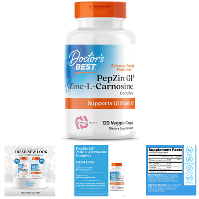 Zinc-L-Carnosine Complex 120 Veggie Caps Digestive Support Non-GMO Vegan