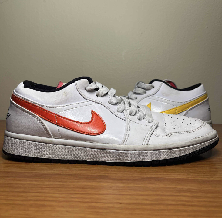jordan 1 low white red swoosh