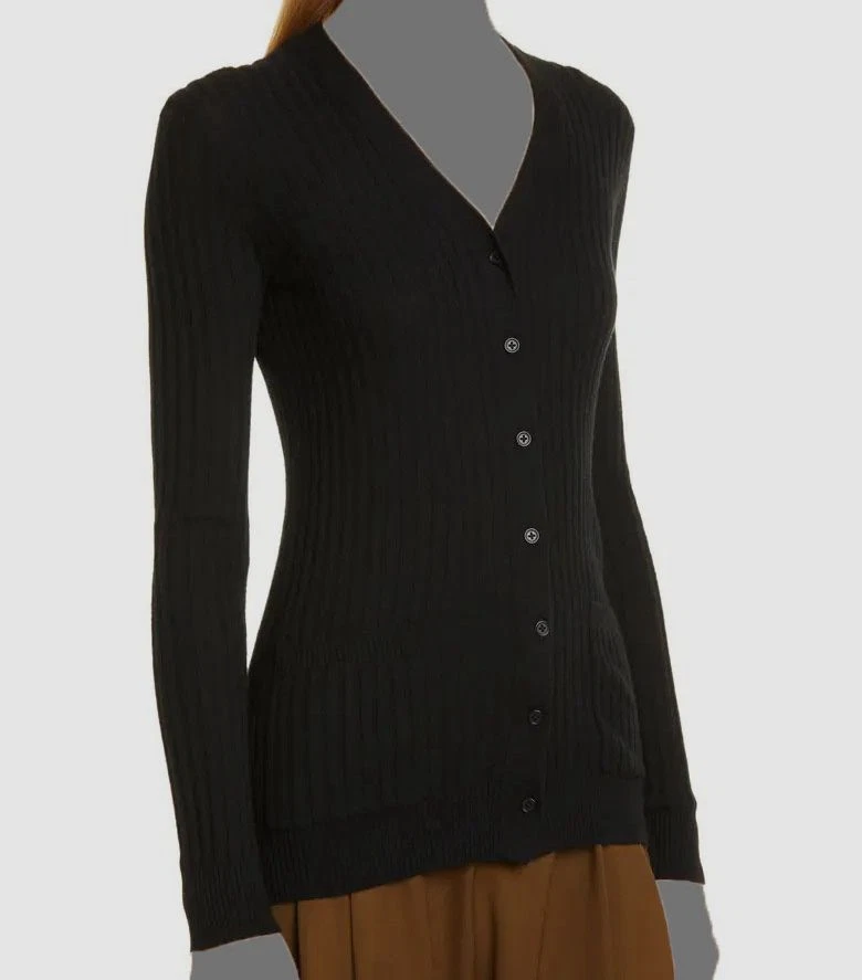 Vince black cheap cashmere cardigan