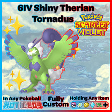 ✨ Shiny Tornadus Therian Form 6IV ✨ Pokemon Scarlet & Violet 🚀 Fast 🚀